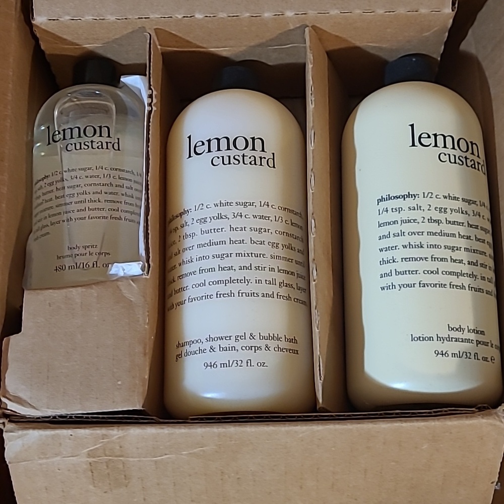 Philosophy 3pc Lemon Custard Body Love Set 🍋 - Picture 8 of 8
